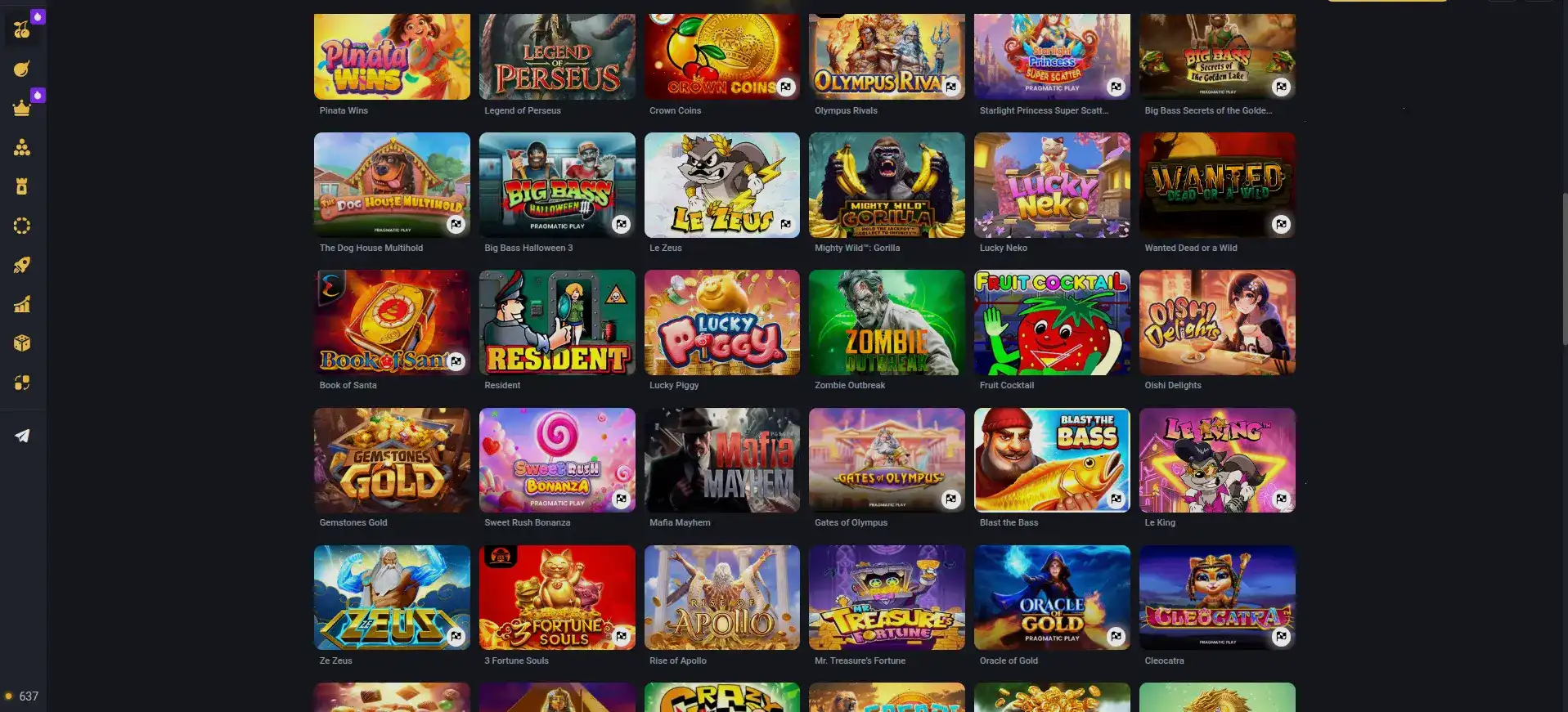 Интерьер казино Фурор с игровыми автоматами